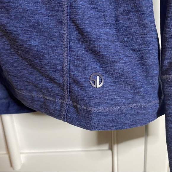 Straight Down Women’s Blue Full Zip Jacket Athletic Warm Up Layering Top Medium - Picture 5 of 7